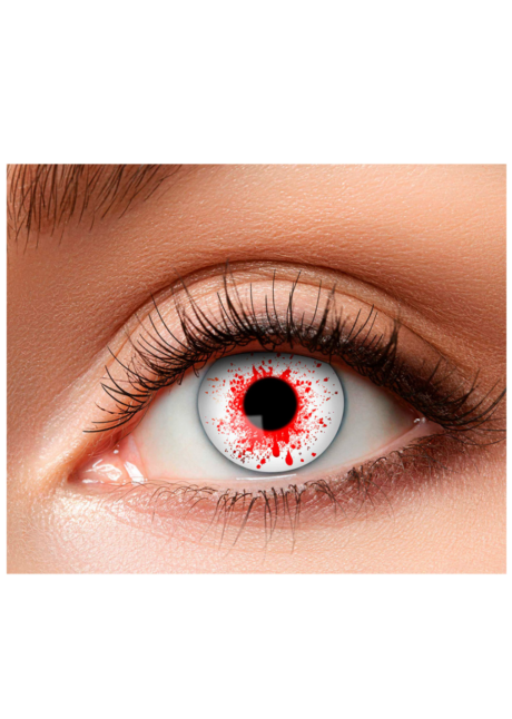 lentilles blanches ensanglantées, lentilles blanches faux sang, lentilles blood, Lentilles Blanches Ensanglantées, Blood