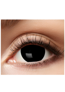 lentilles noires mini sclera, lentilles noires halloween, lentilles 17 mm