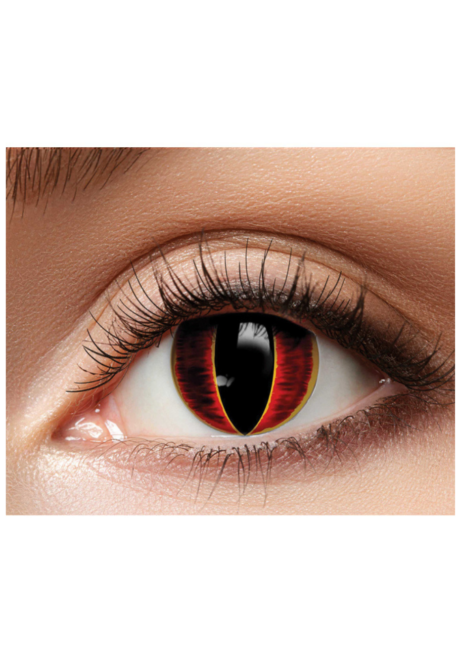 lentilles oeil de chat, lentilles dragon, lentilles rouges, Lentilles Rouges et Or, Dragon