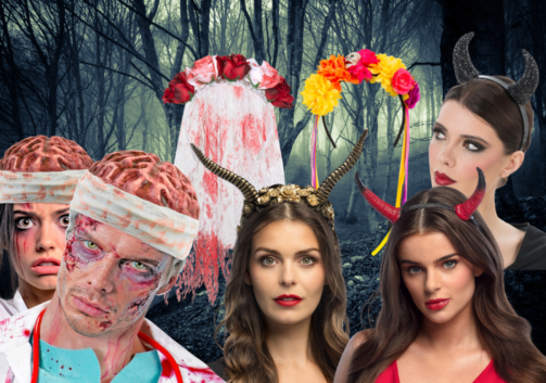 Soirée déguisement déco Coiffes, Voiles et Serre-Têtes Halloween