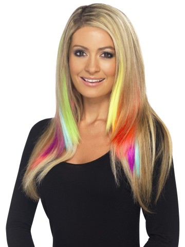 extension de cheveux Mèches Néon, Rajouts Multicolores