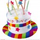 chapeau anniversaire, chapeau gâteau d'anniversaire, accessoire pour anniversaire, chapeau bougies Chapeau Anniversaire avec Bougies