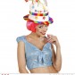 chapeau anniversaire, chapeau gâteau d'anniversaire, accessoire pour anniversaire, chapeau bougies Chapeau Anniversaire avec Bougies