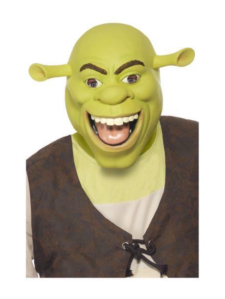 masque de schreck, masque de déguisement, accessoire déguisement masque, accessoire masque déguisement, masque célébrité dessin animé, Masque de Shrek, Latex