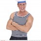 chapeau de matelot, bob marin, bob de la marine, béret de marin, béret de marine avec pompon, chapeau de matelot, accessoires déguisement marin Bob Marin, Pompon Rouge