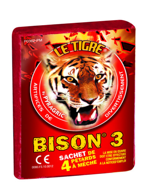 feux tigre, Le Tigre Bison 3, Pétards